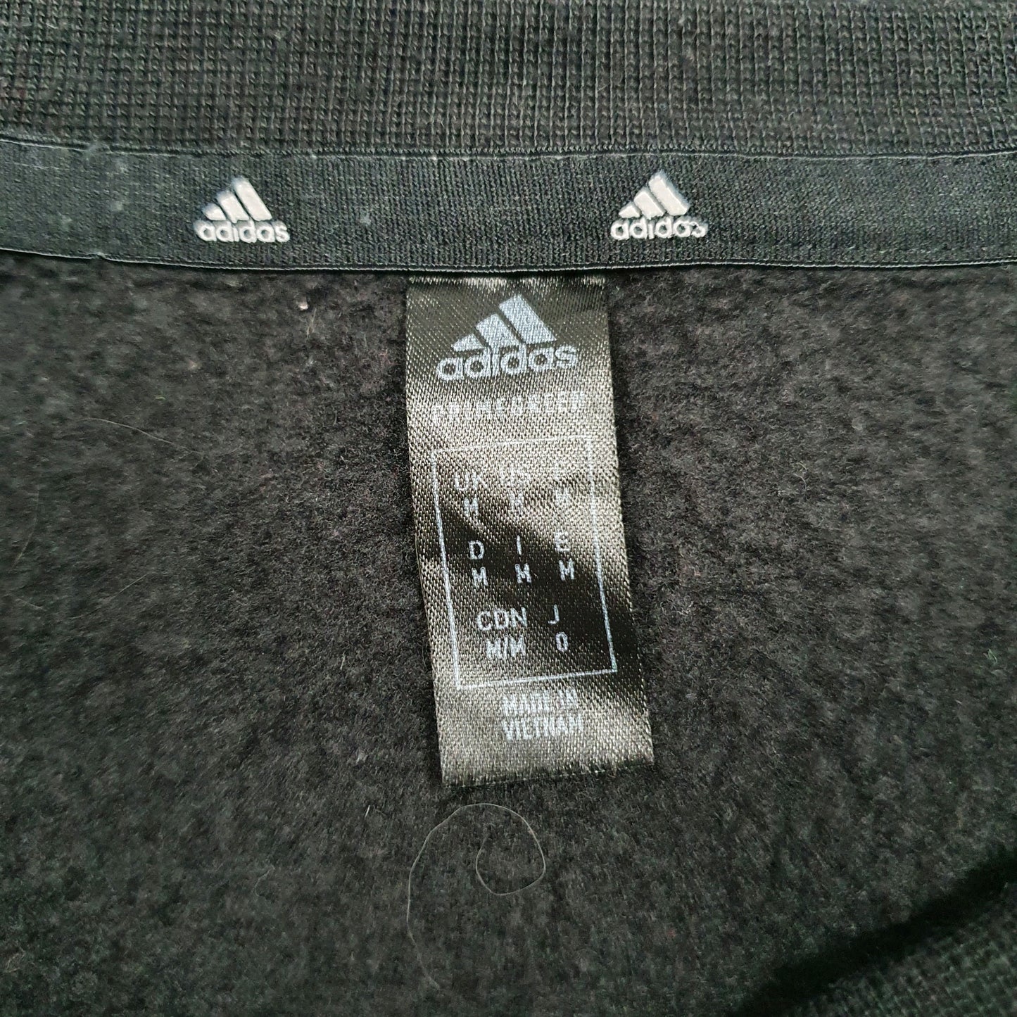 Mens Black Adidas  Crewneck Jumper