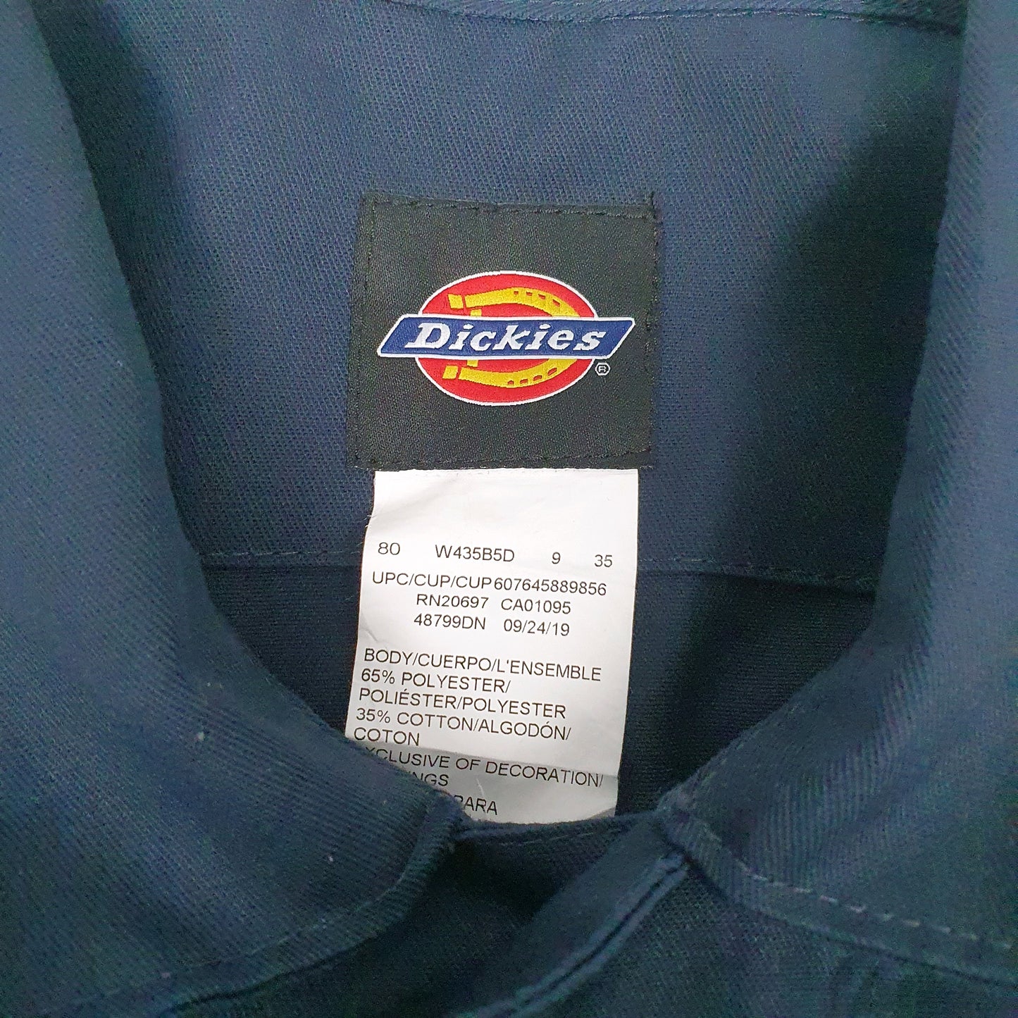 Mens Navy Dickies   Coat