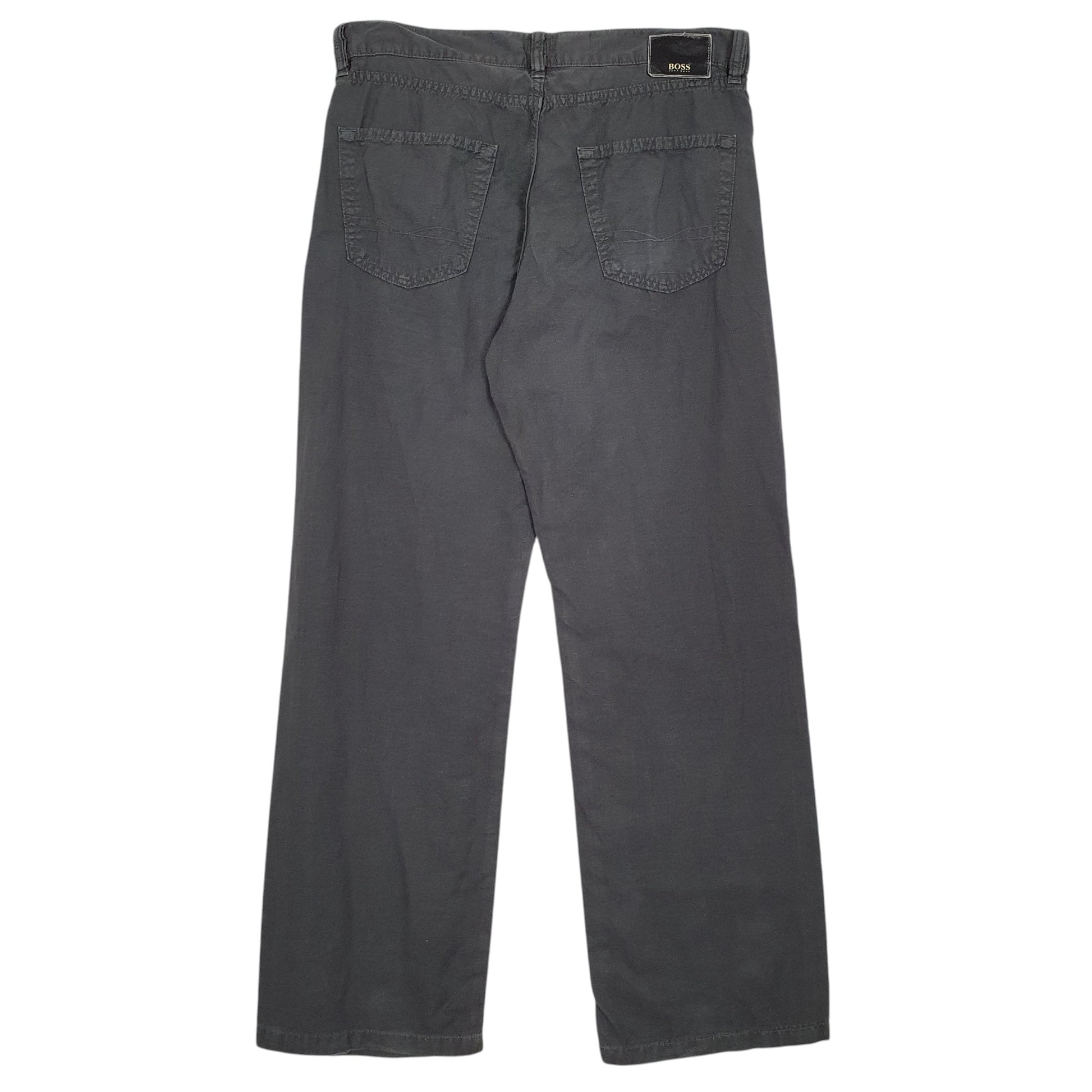 Mens Grey Hugo Boss Texas  Trousers
