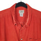 Mens Orange L.L.Bean Corduroy  Shirt