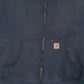 Mens Navy Carhartt Hoodie Padded Full Zip Jumper