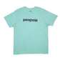 Mens Green Patagonia Spellout Short Sleeve T Shirt