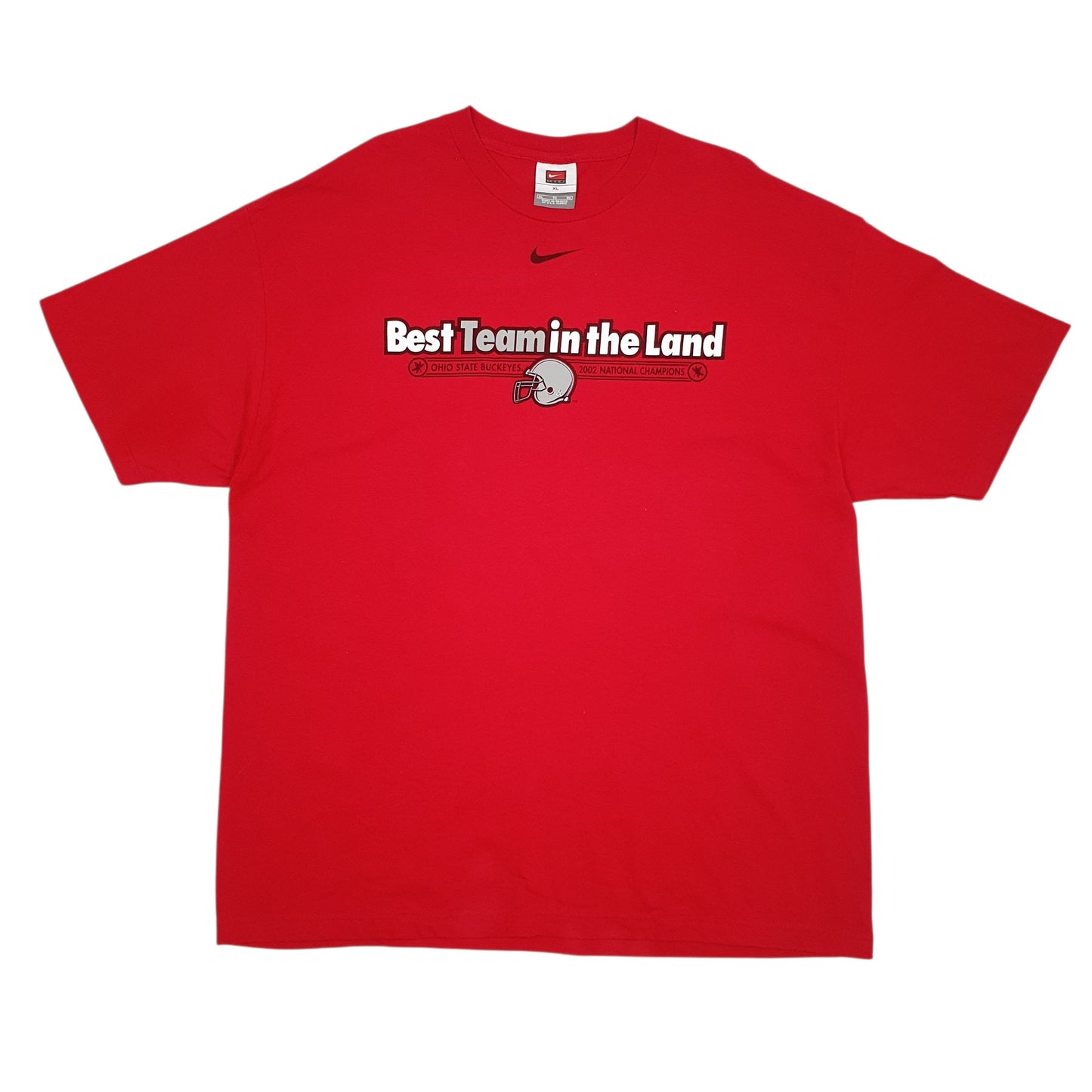 Mens Red Nike Vintage 00s Ohio State Buckeyes Short Sleeve T Shirt