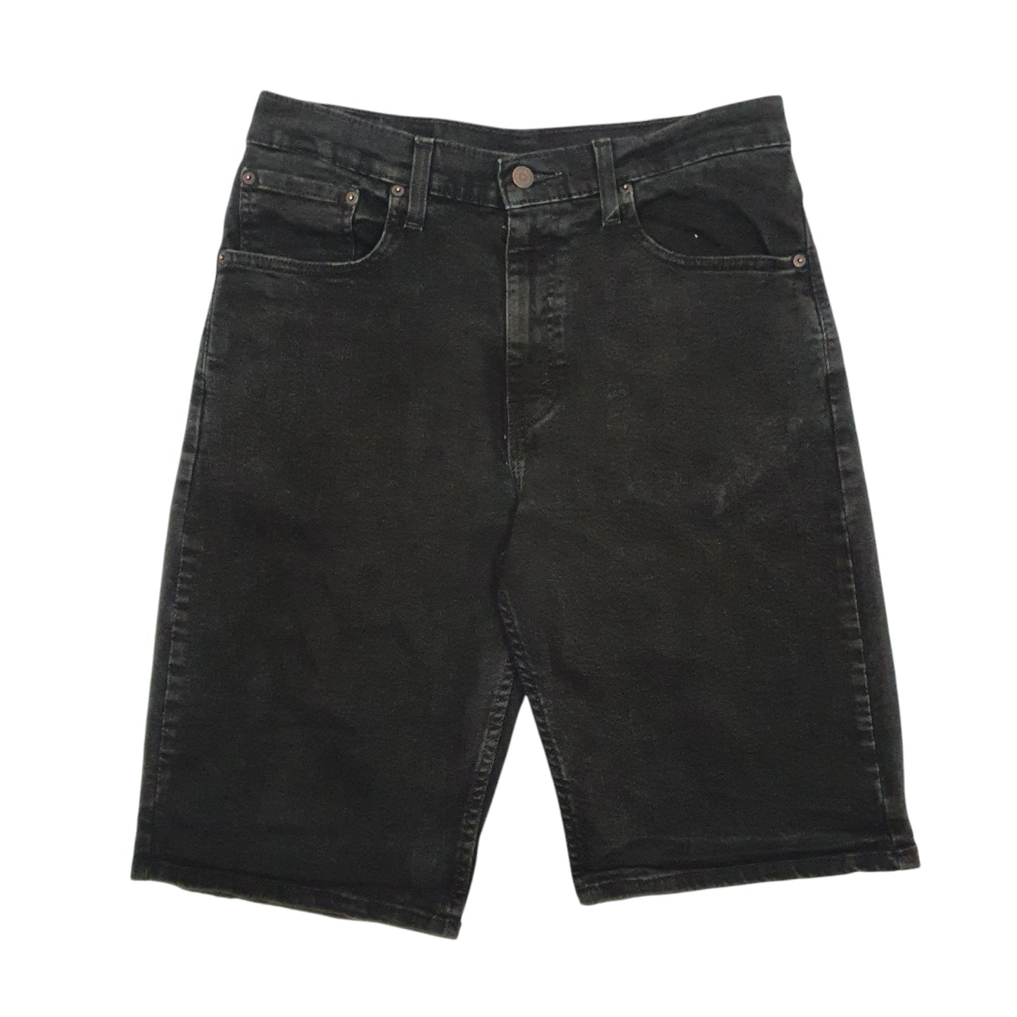 Mens Black Levis 569 Denim Shorts