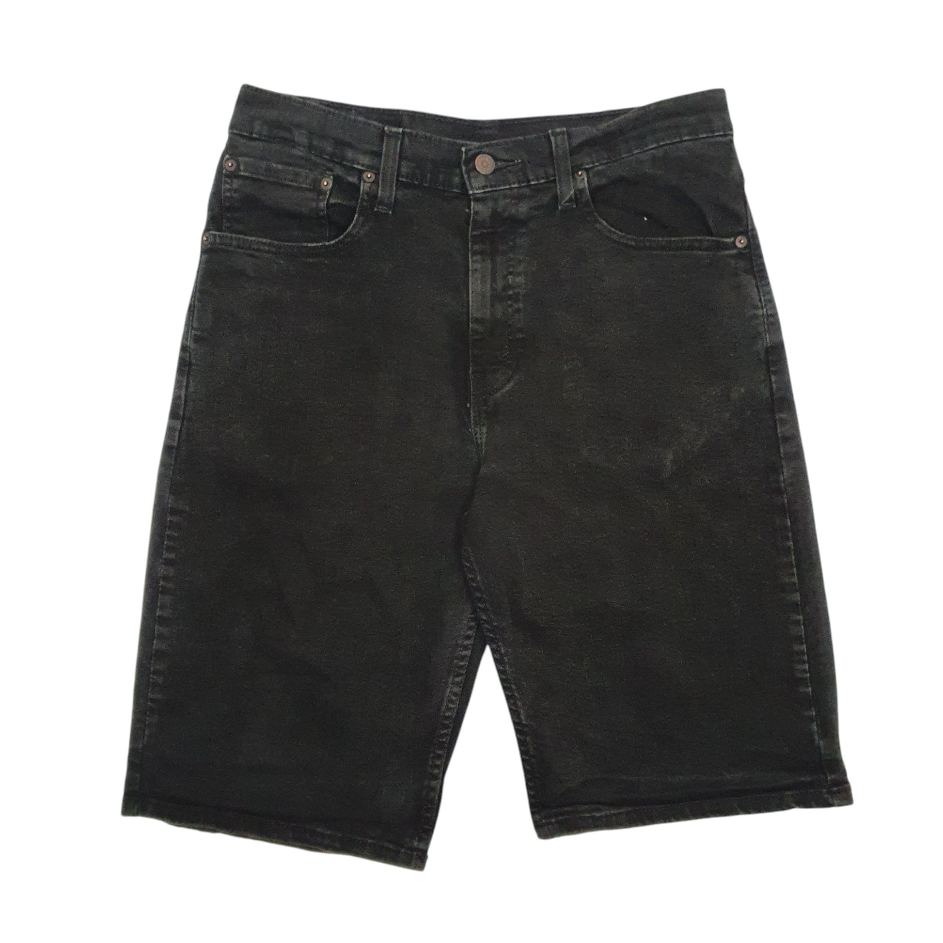 Mens Black Levis 569 Denim Shorts