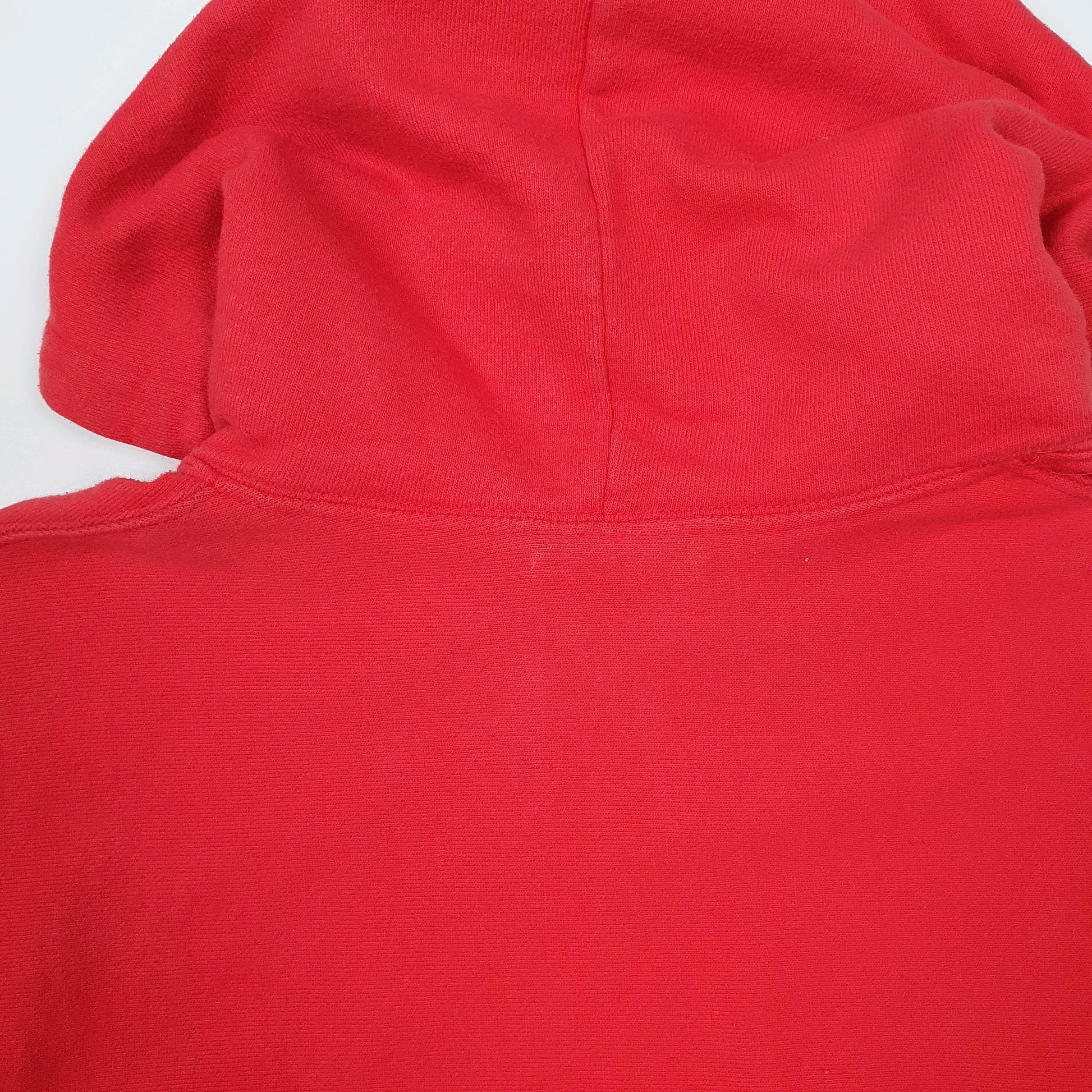 Womens Red Champion Reverse Weave Hoodie Jumper