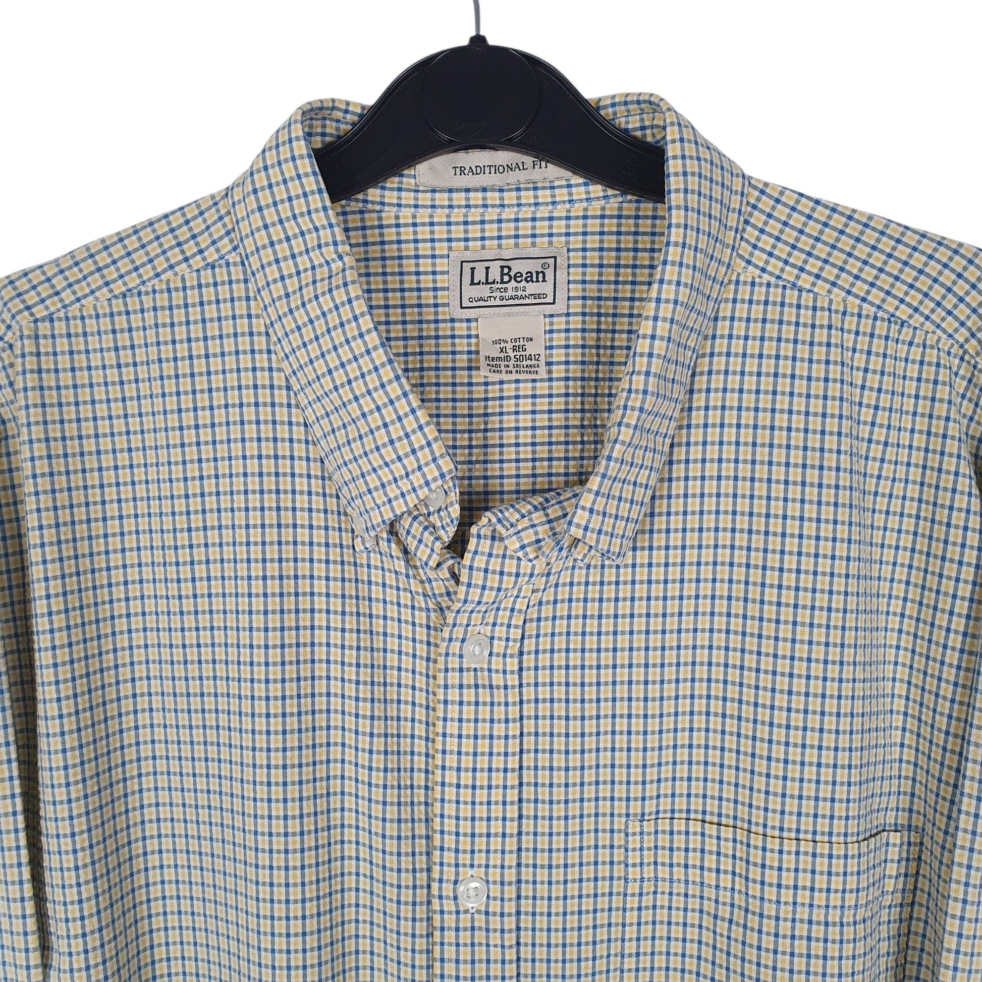 Mens Yellow L.L.Bean   Shirt
