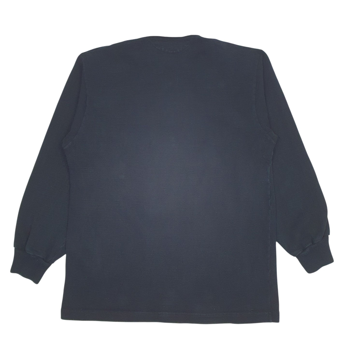 Mens Black Barbarian Vintage 90s New Zealand Rugby  Polo Shirt