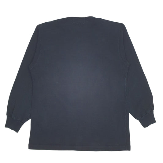 Mens Black Barbarian Vintage 90s New Zealand Rugby  Polo Shirt