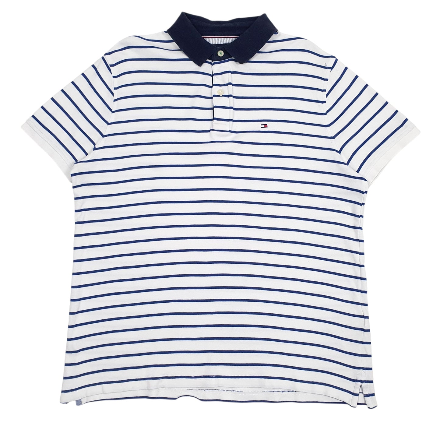 Mens White Tommy Hilfiger  Short Sleeve Polo Shirt