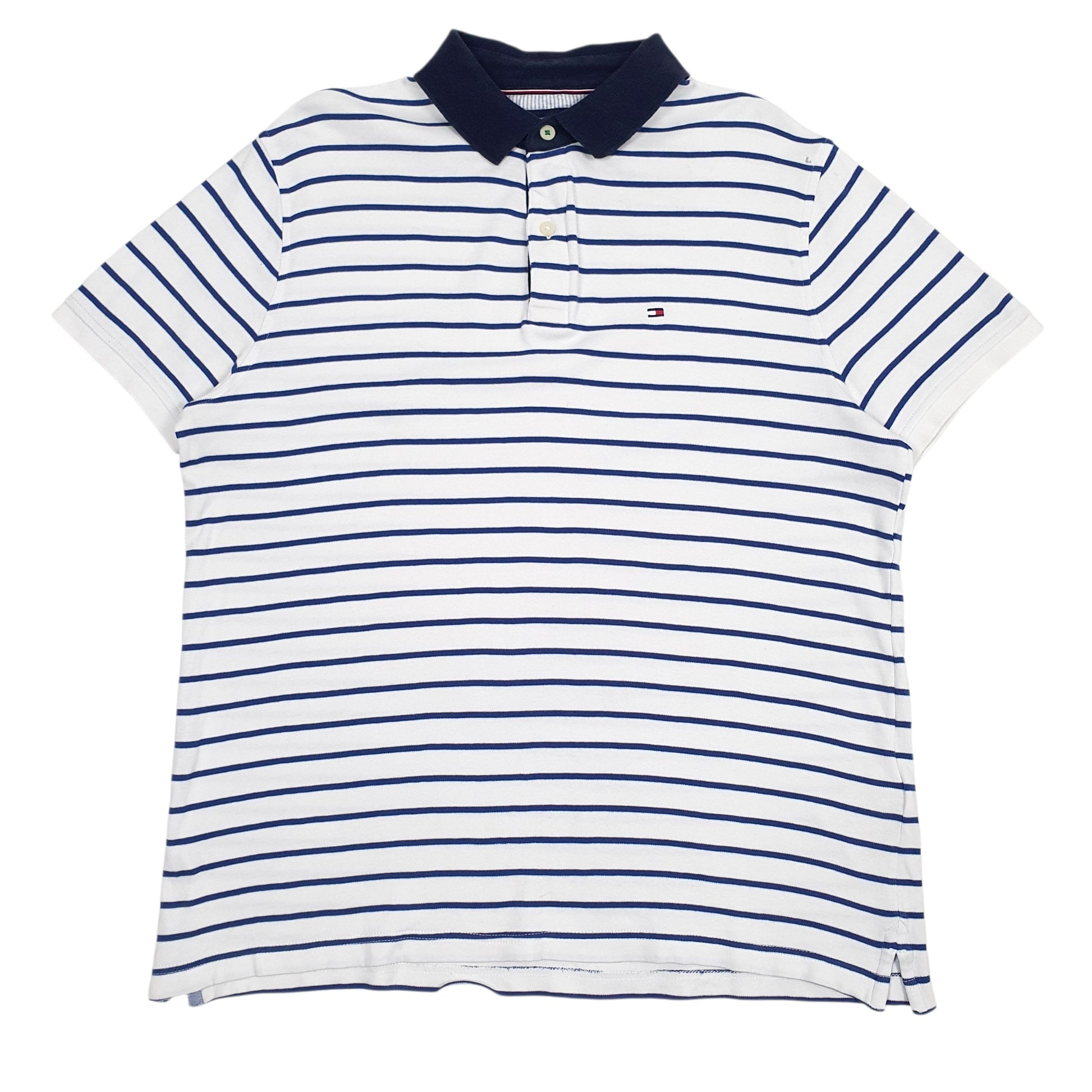 Mens White Tommy Hilfiger  Short Sleeve Polo Shirt