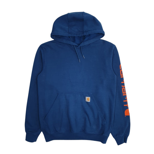 Mens Blue Carhartt  Hoodie Jumper