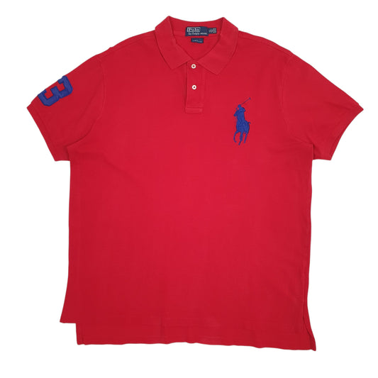 Mens Red Polo Ralph Lauren  Short Sleeve Polo Shirt