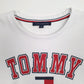 Mens White Tommy Hilfiger Spellout Crewneck Jumper