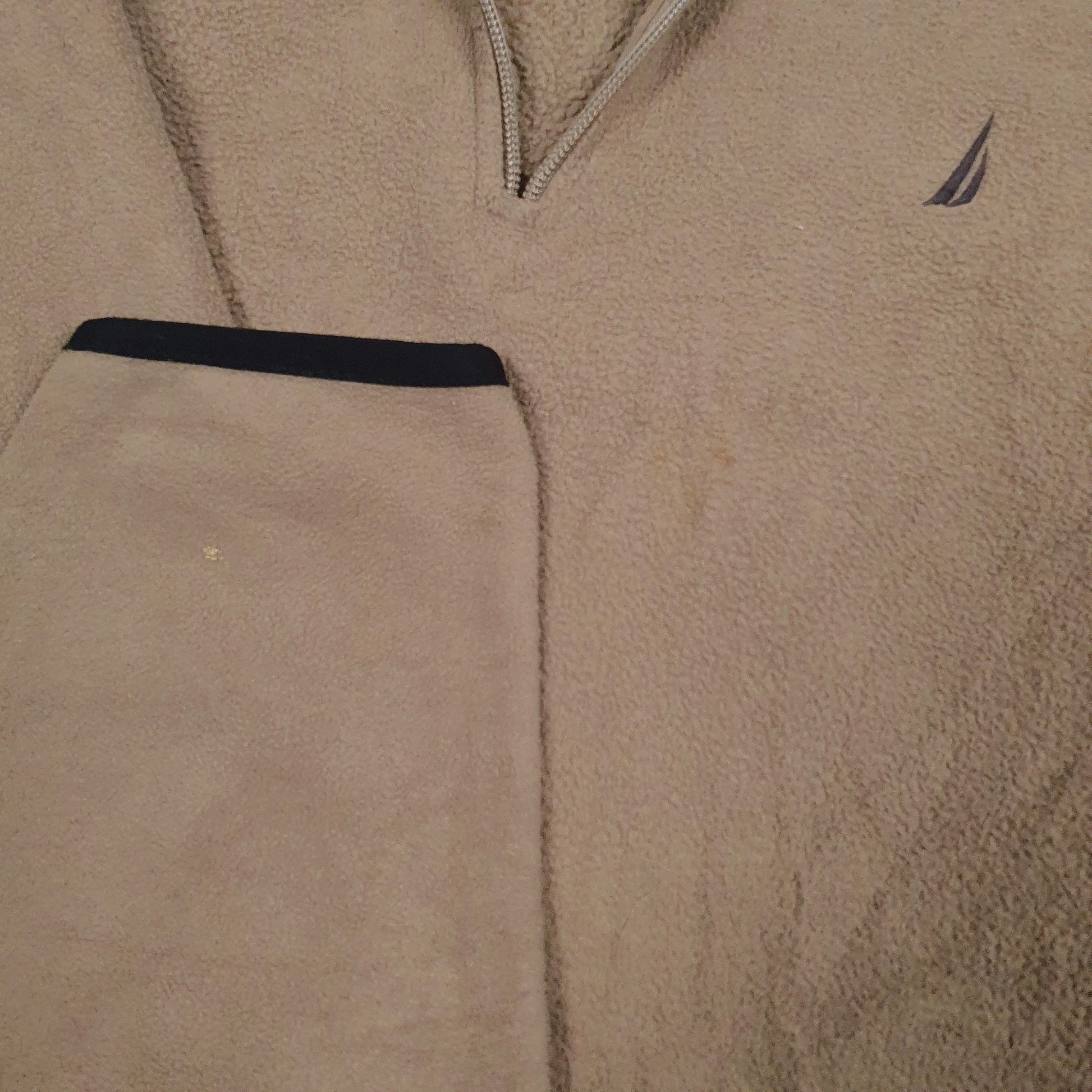 Mens Brown Nautica  Quarter Zip Jumper