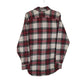 Mens Red L.L.Bean Vintage 1980s Made In USA Thick Flannel  Shirt