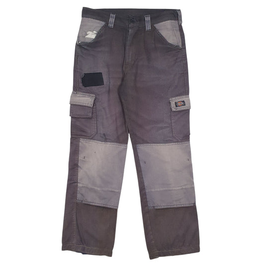 Mens Grey Dickies Workwear Cargo Trousers