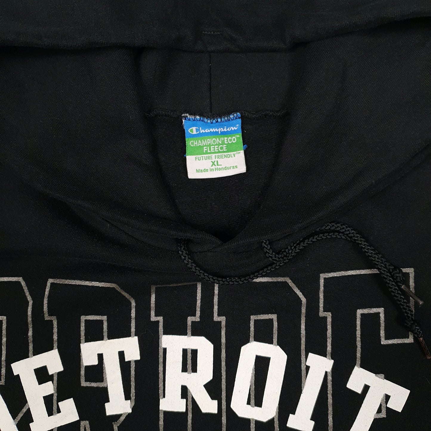 Mens Black Champion Detroit Pride Hoodie Jumper