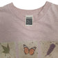 Mens Pink Maze Nature Butterfly Vintage 00s  T Shirt