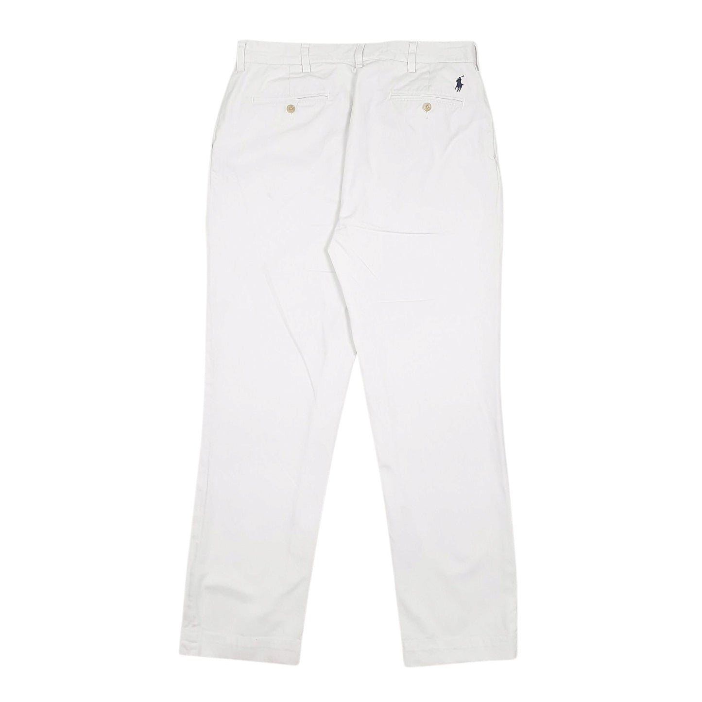 Mens White Polo Ralph Lauren Suffield Pant Vintage  Trousers