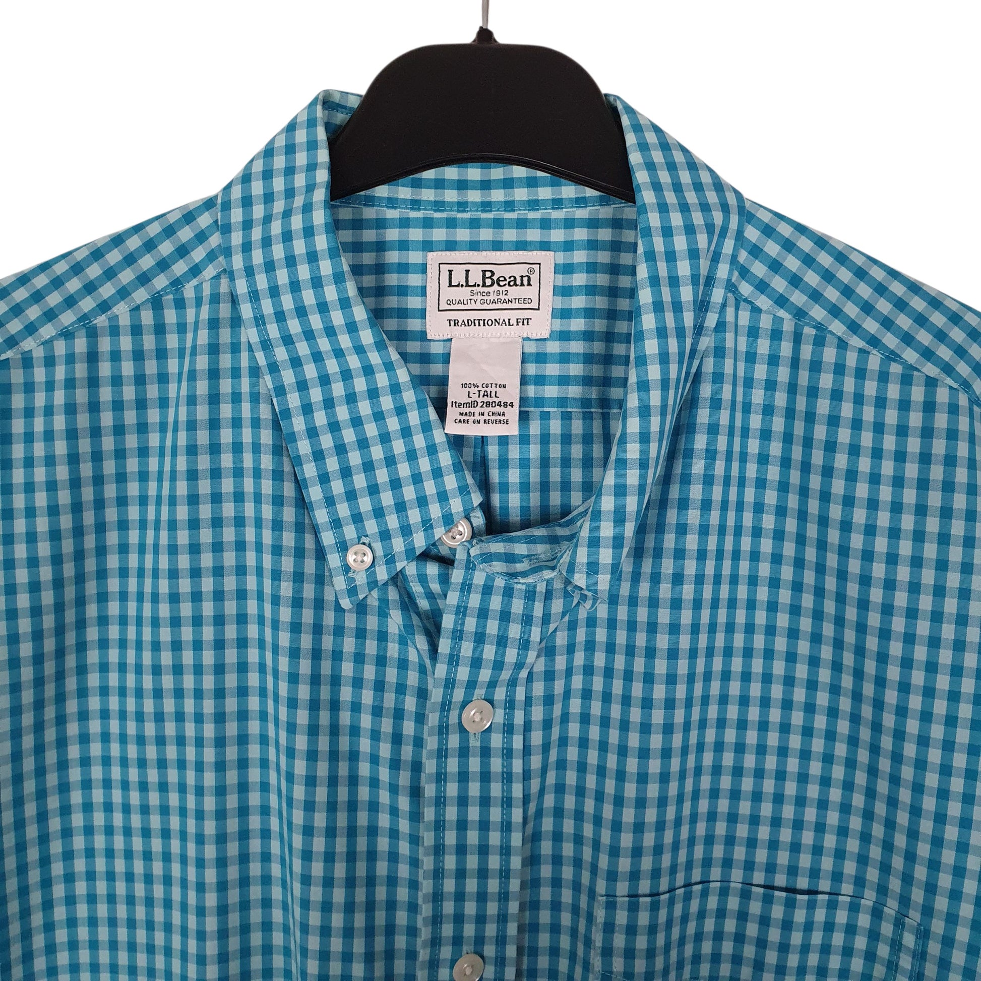 Mens Blue L.L.Bean Tall  Shirt