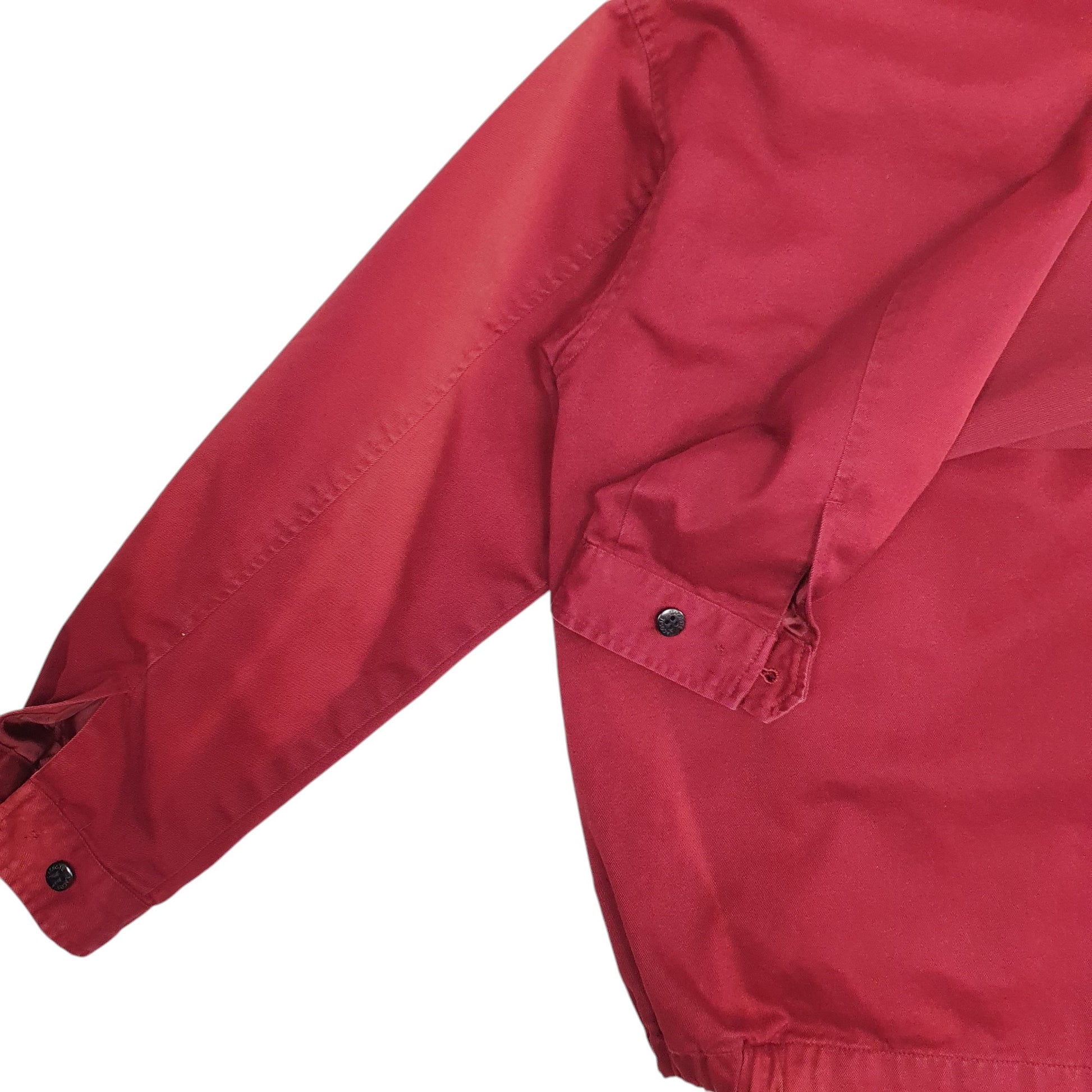 Mens Red Lacoste Bomber  Coat