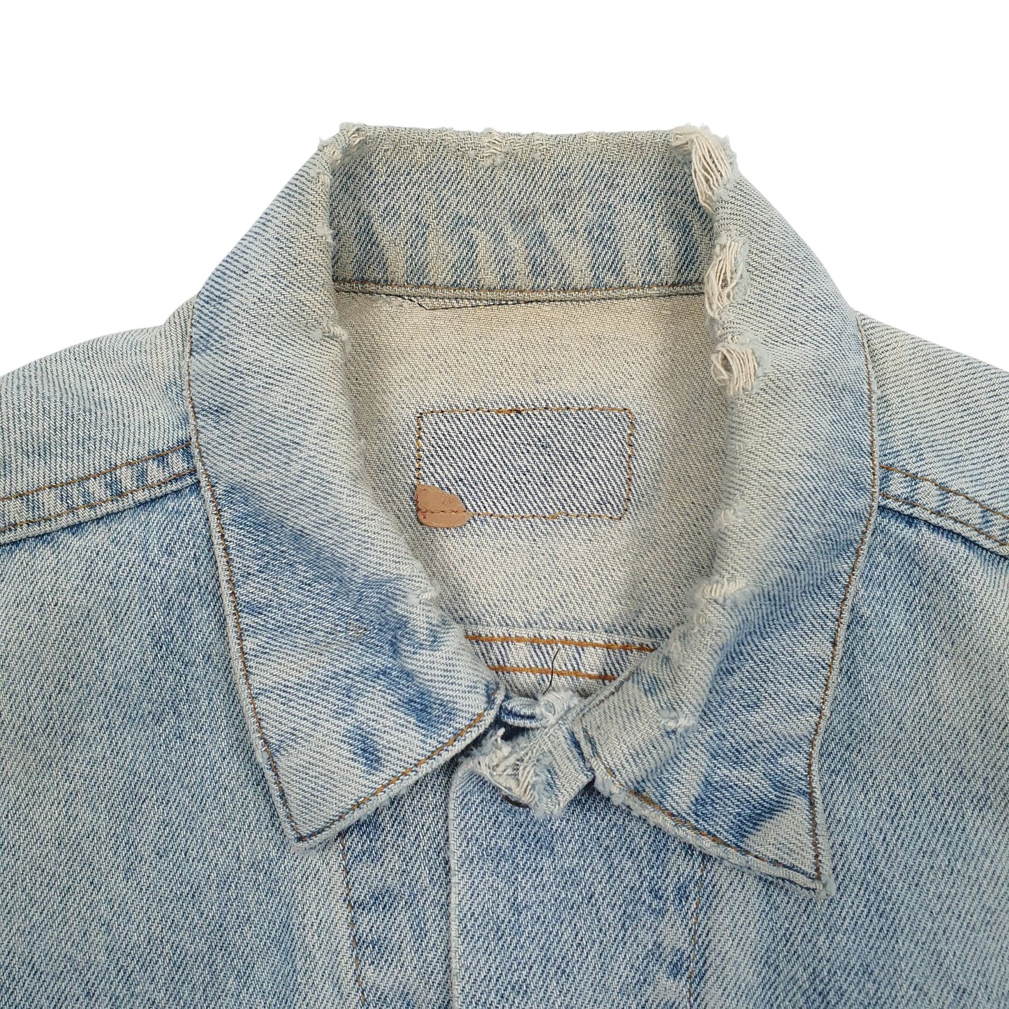 Mens Blue Levis Vintage 90s Made In USA. V Neck Coat