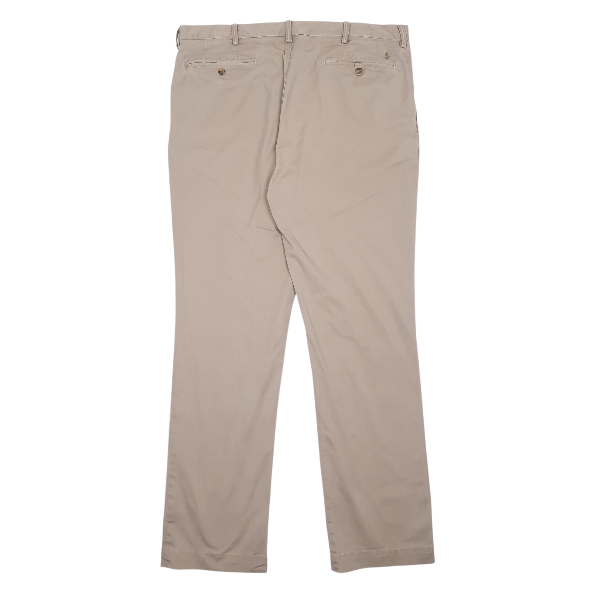 Mens Beige Polo Ralph Lauren Classic Fit  Trousers