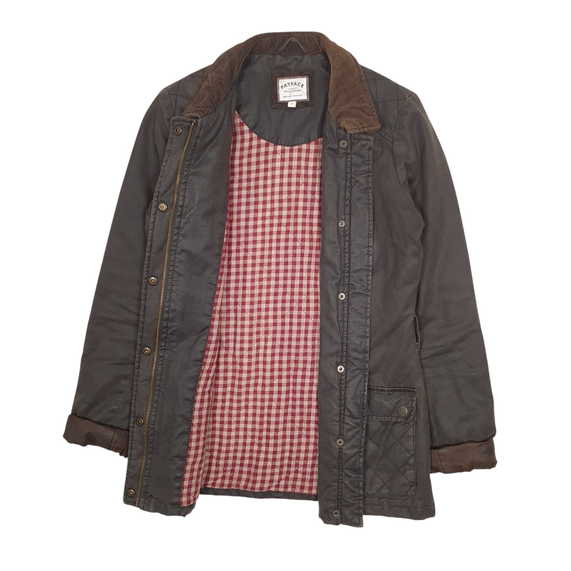 Womens Brown Fatface  Crewneck Coat