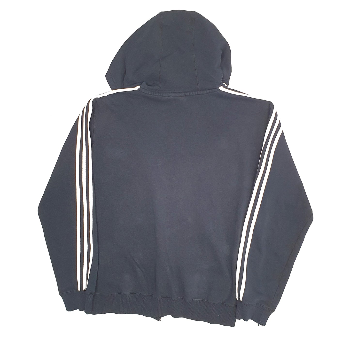 Mens Black Adidas Hoodie Full Zip Jumper