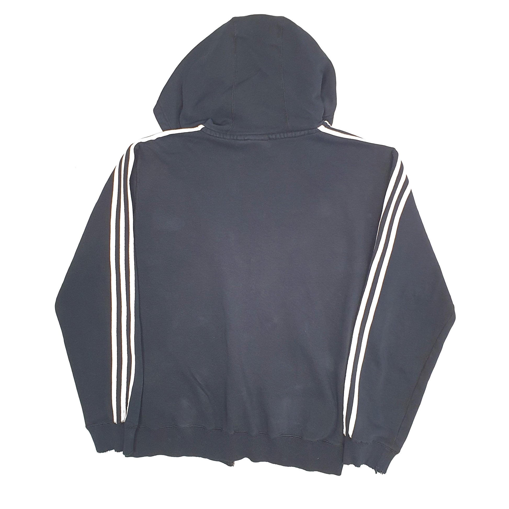 Mens Black Adidas Hoodie Full Zip Jumper
