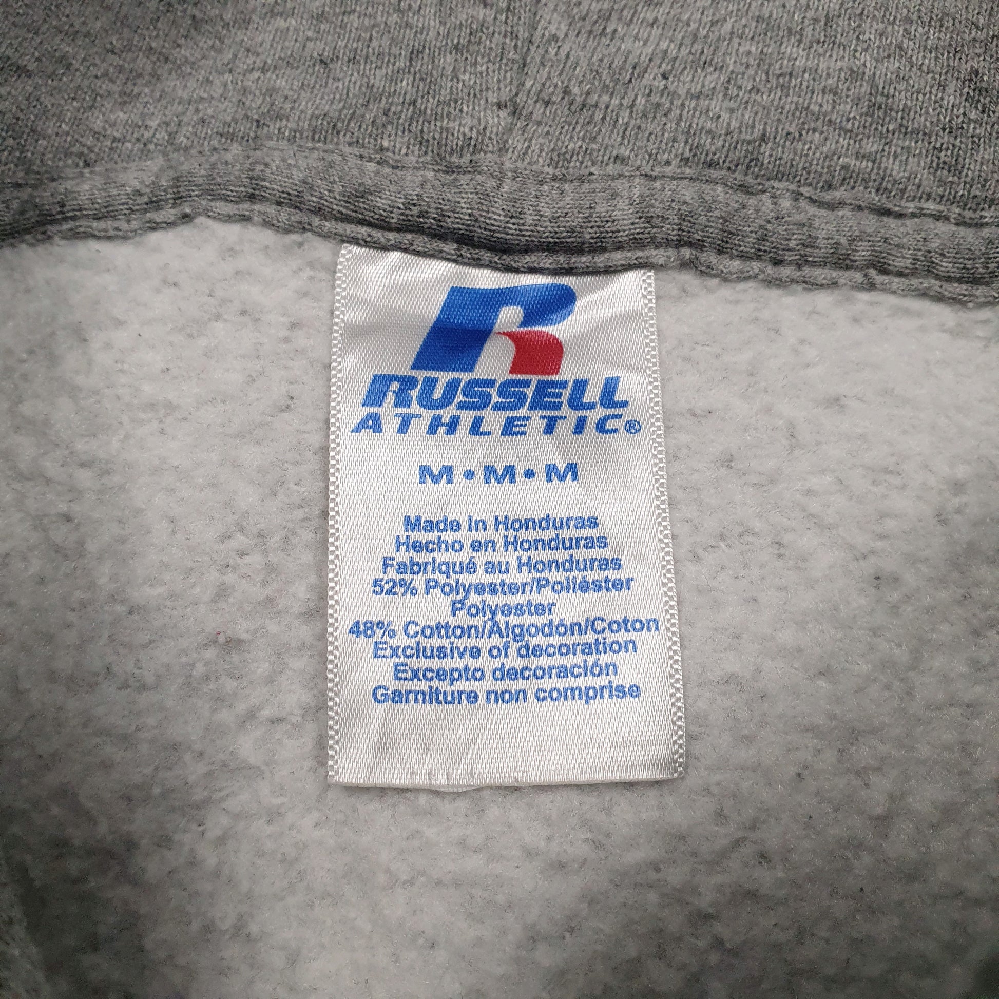 Mens Grey Russel Athletic  Hoodie Jumper