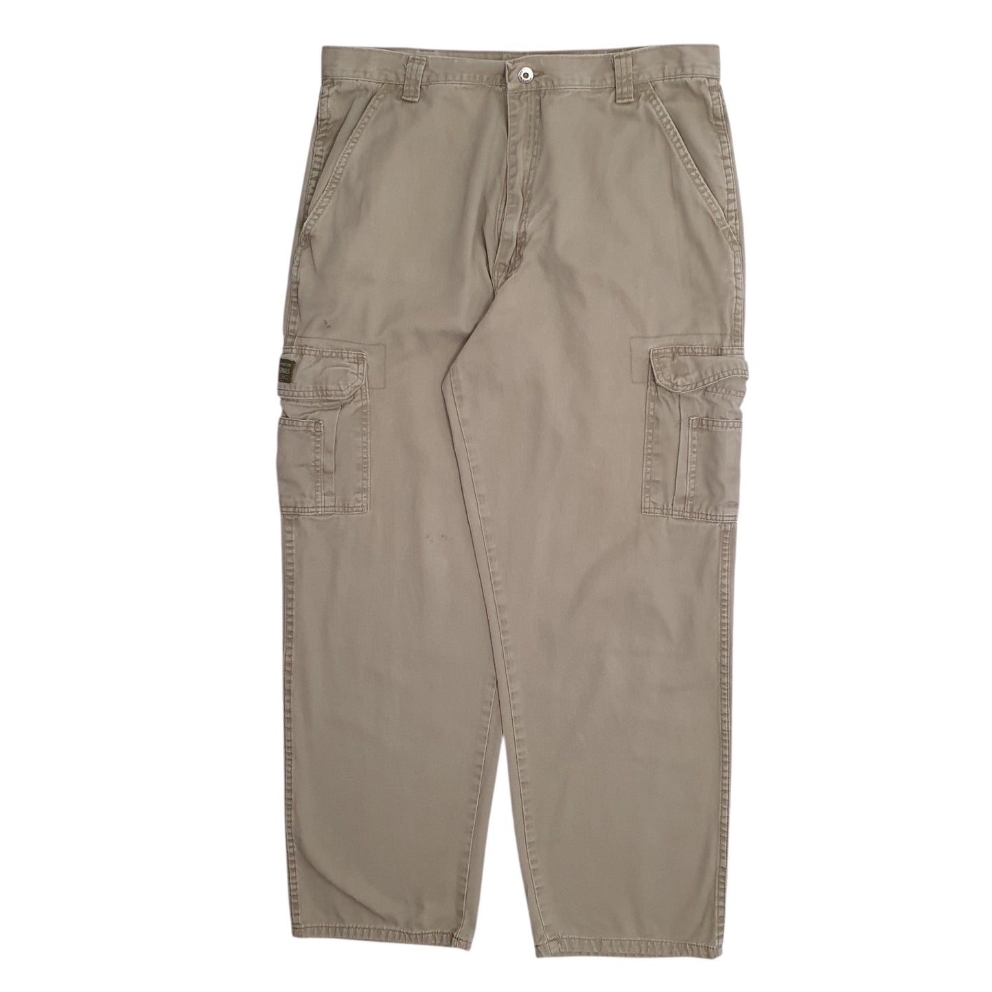 Mens Beige Wrangler  Cargo Trousers