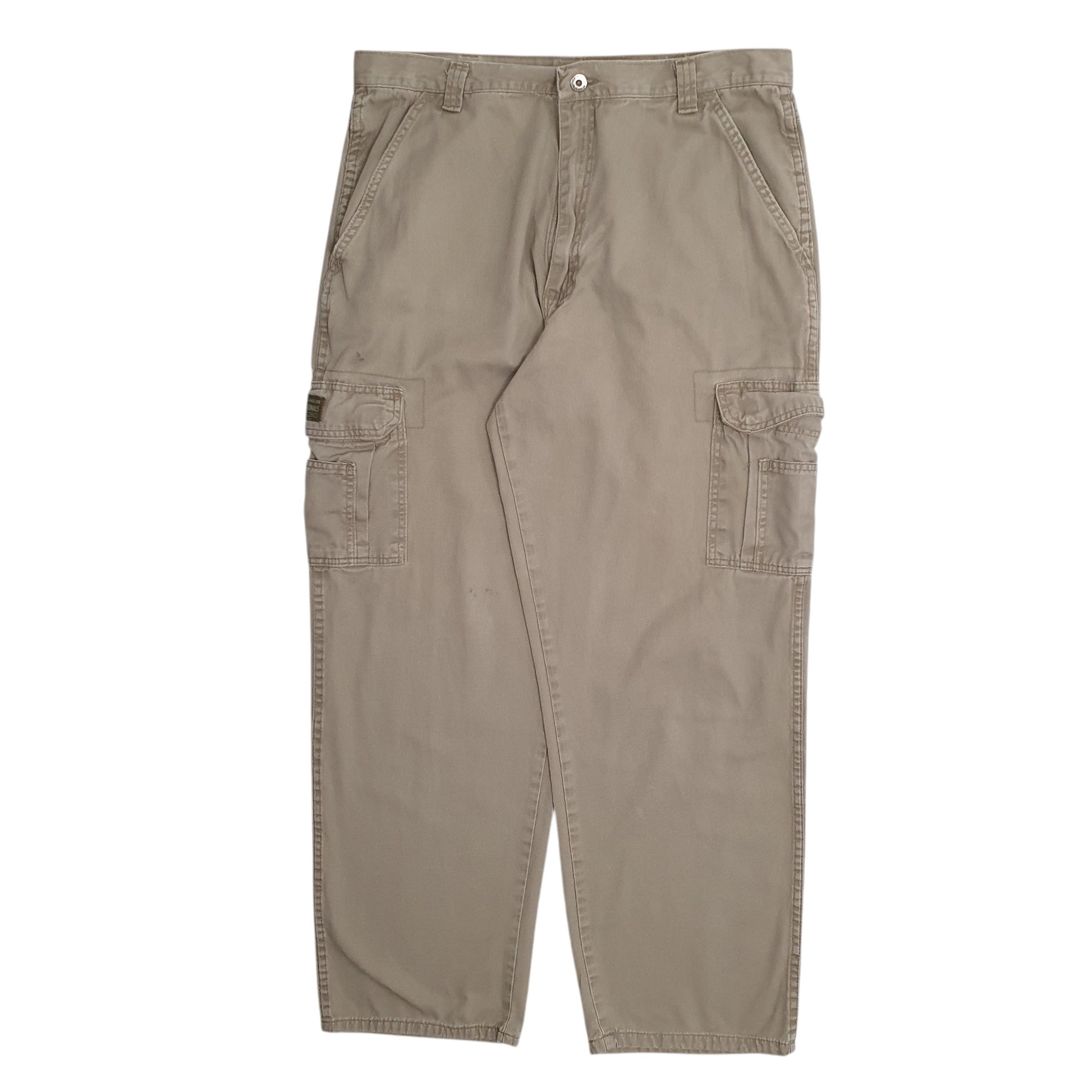 Mens Beige Wrangler  Cargo Trousers