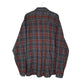 Mens Grey L.L.Bean Thick Flannel Plaid  Shirt