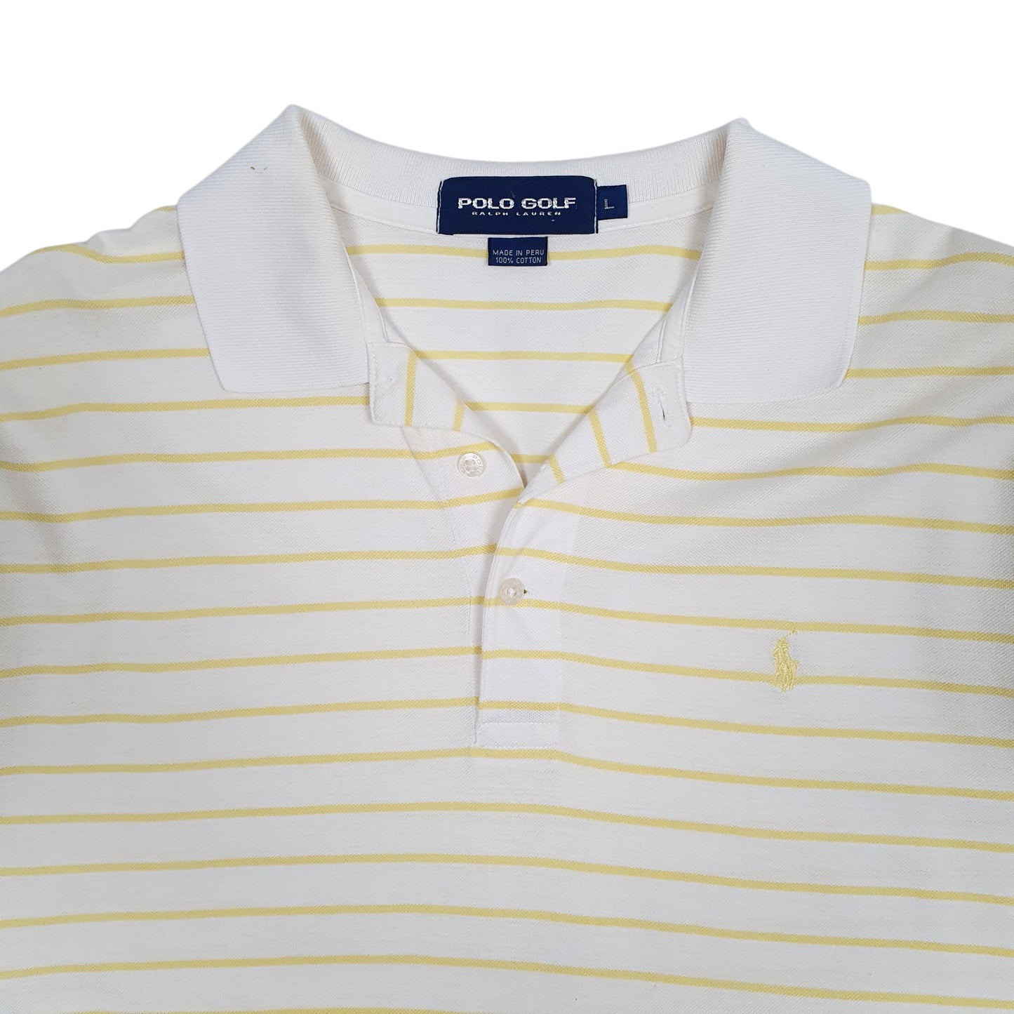 Mens Yellow Polo Ralph Lauren Golf  Polo Shirt