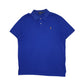 Mens Blue Polo Ralph Lauren Pima Soft Touch Short Sleeve Polo Shirt
