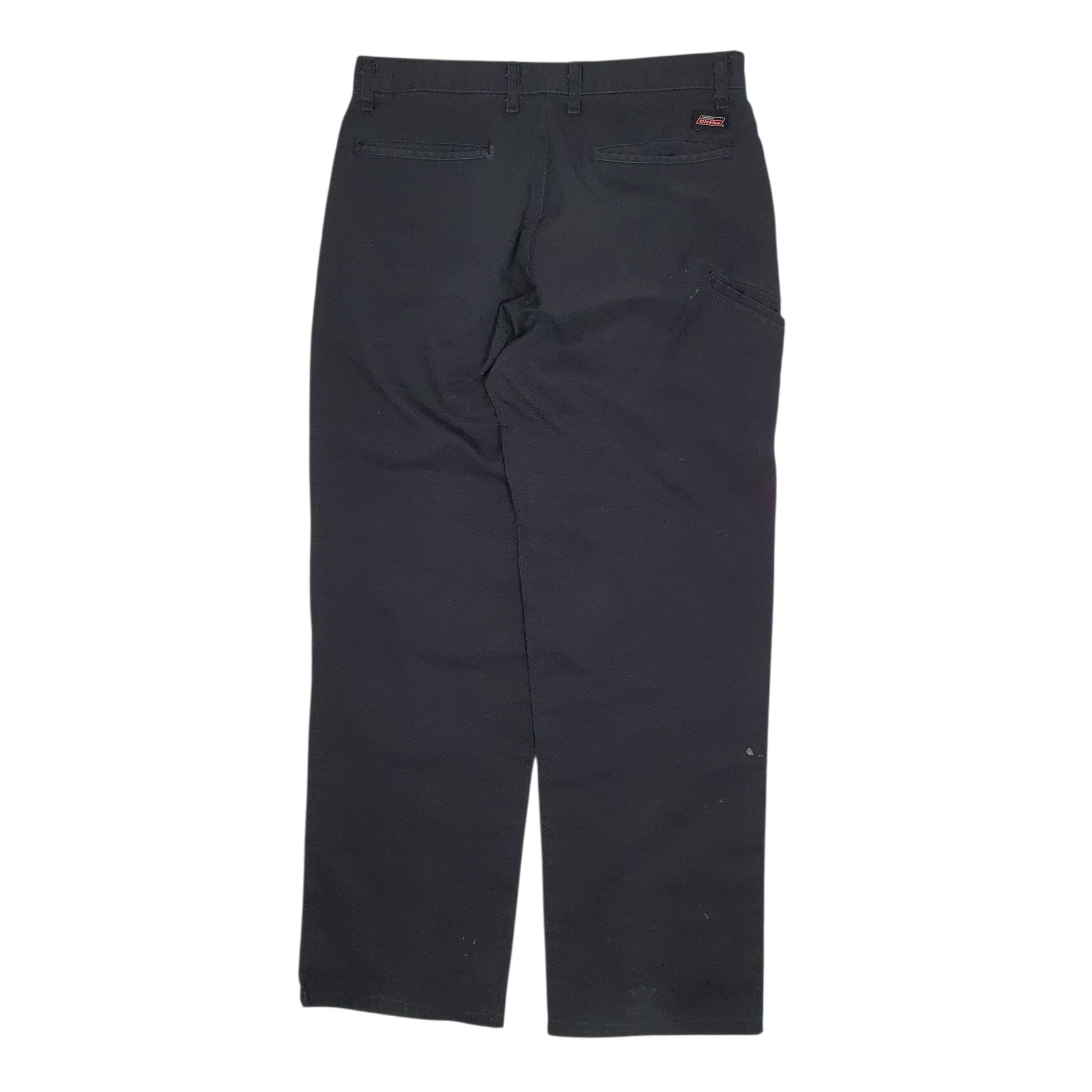 Mens Black Dickies   Trousers