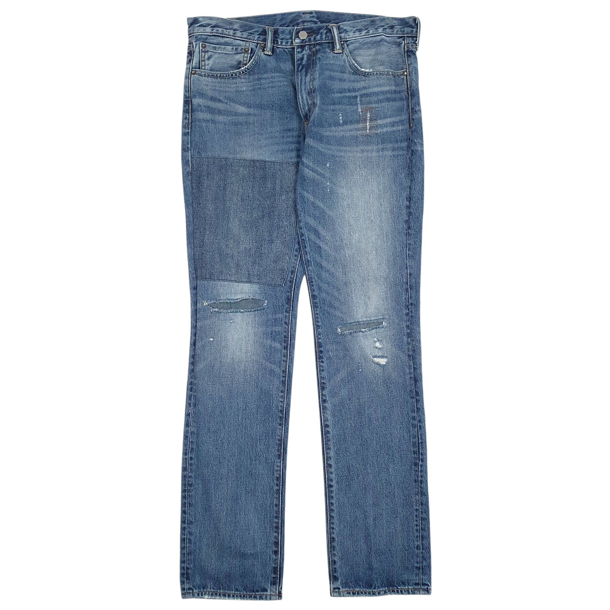 Mens Blue Levis Distressed 511 JeansW36 L34
