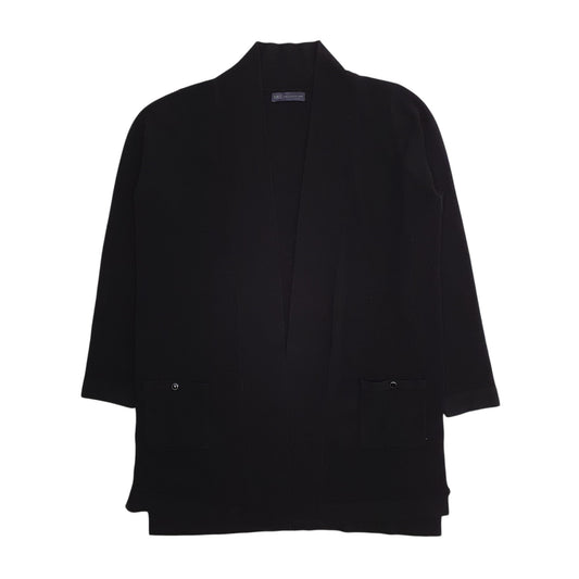 Womens Black M&S Throw Cardigan Jumper