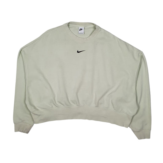 Mens Green Nike Oversized Baggy Crewneck Jumper