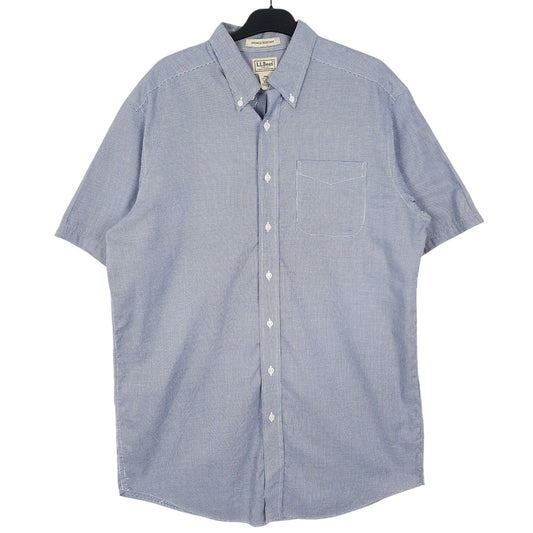 Mens Blue L.L.Bean  Short Sleeve Shirt