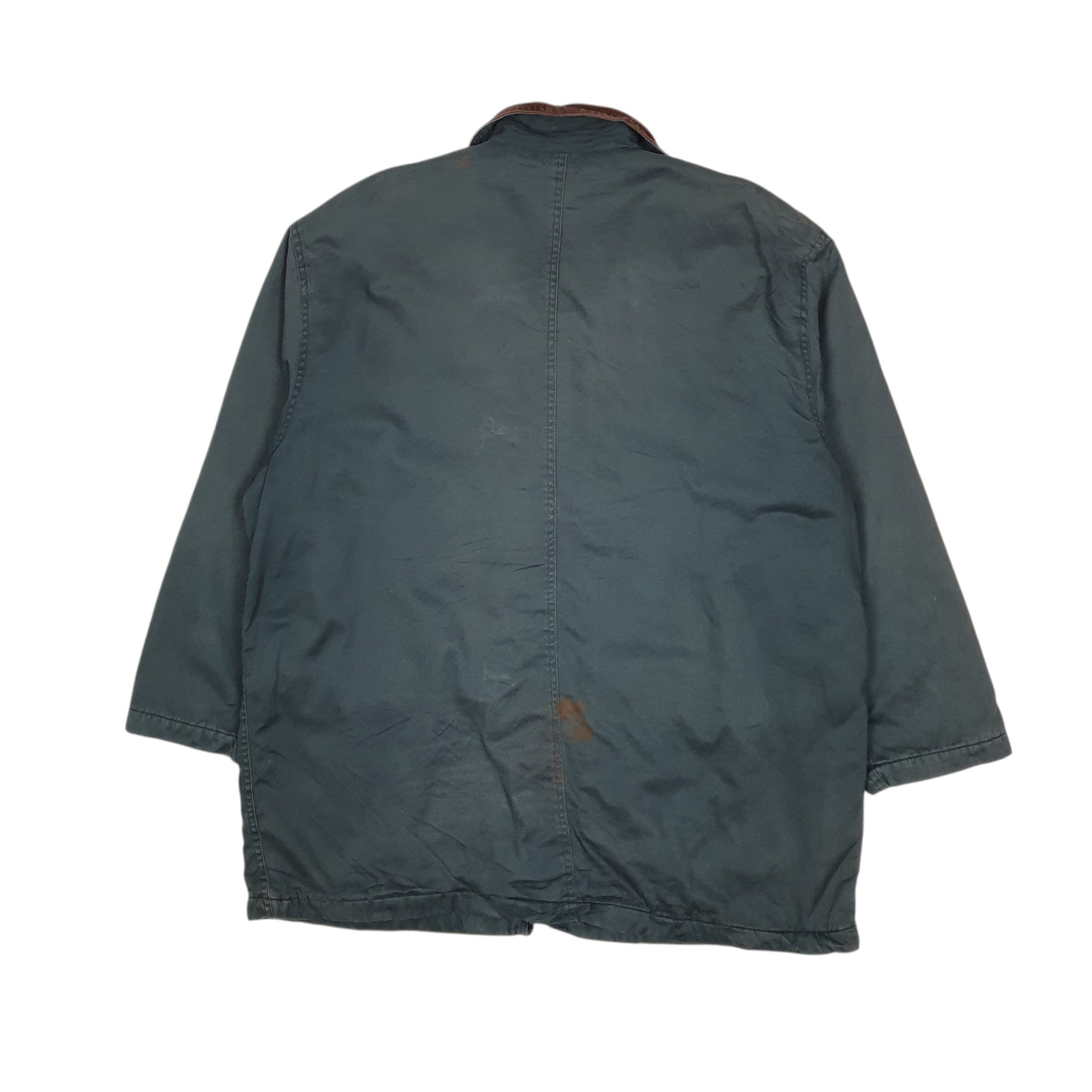 Mens Blue Baxter & Wells Vintage 90s Field  Coat