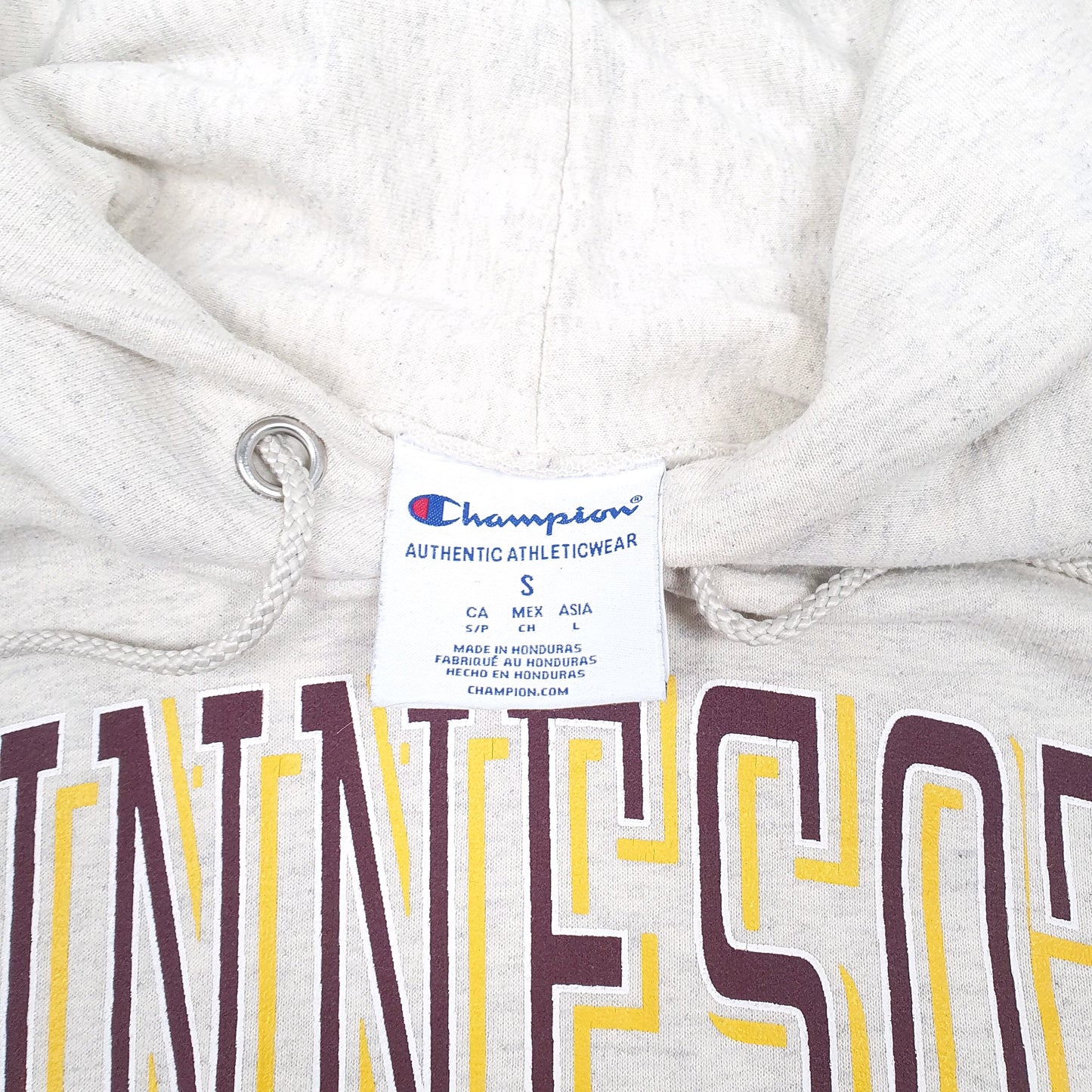 Mens Grey Champion Minnesota Gophers Hoodie Jumper