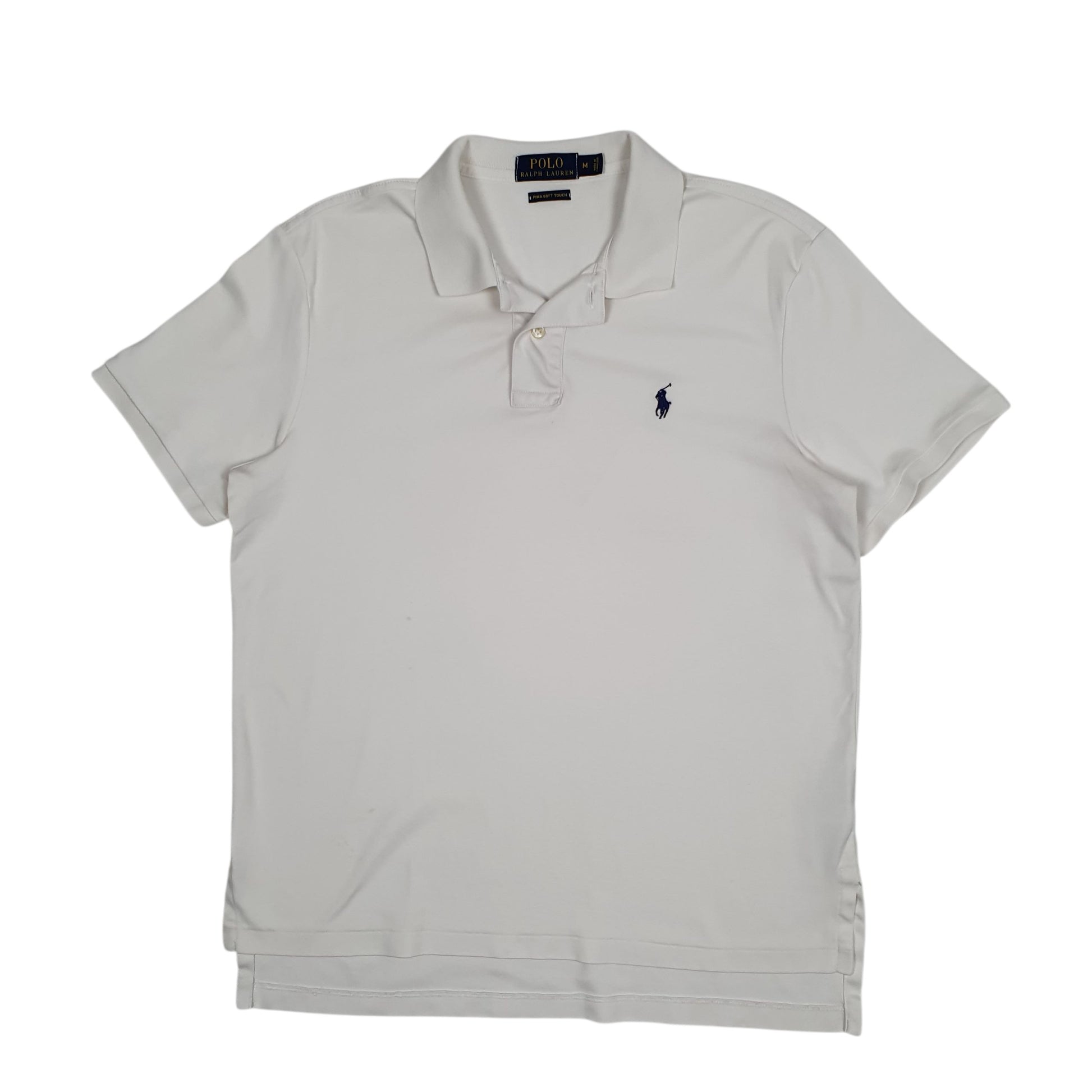 Mens White Polo Ralph Lauren  Short Sleeve Polo Shirt