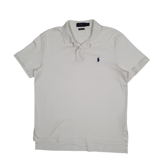 Mens White Polo Ralph Lauren  Short Sleeve Polo Shirt
