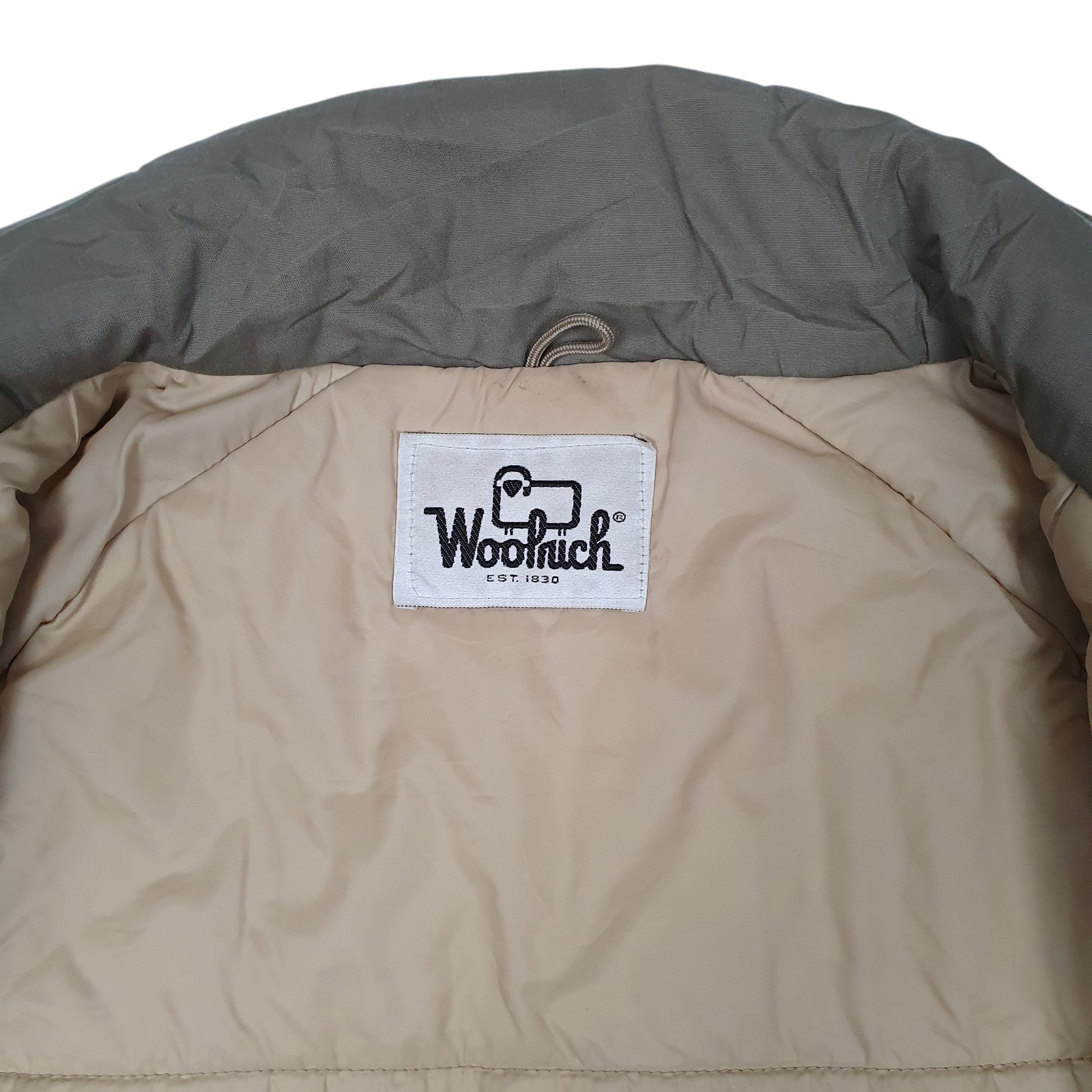 Mens Grey Woolrich Vintage 1980s Parka Hunting  Coat