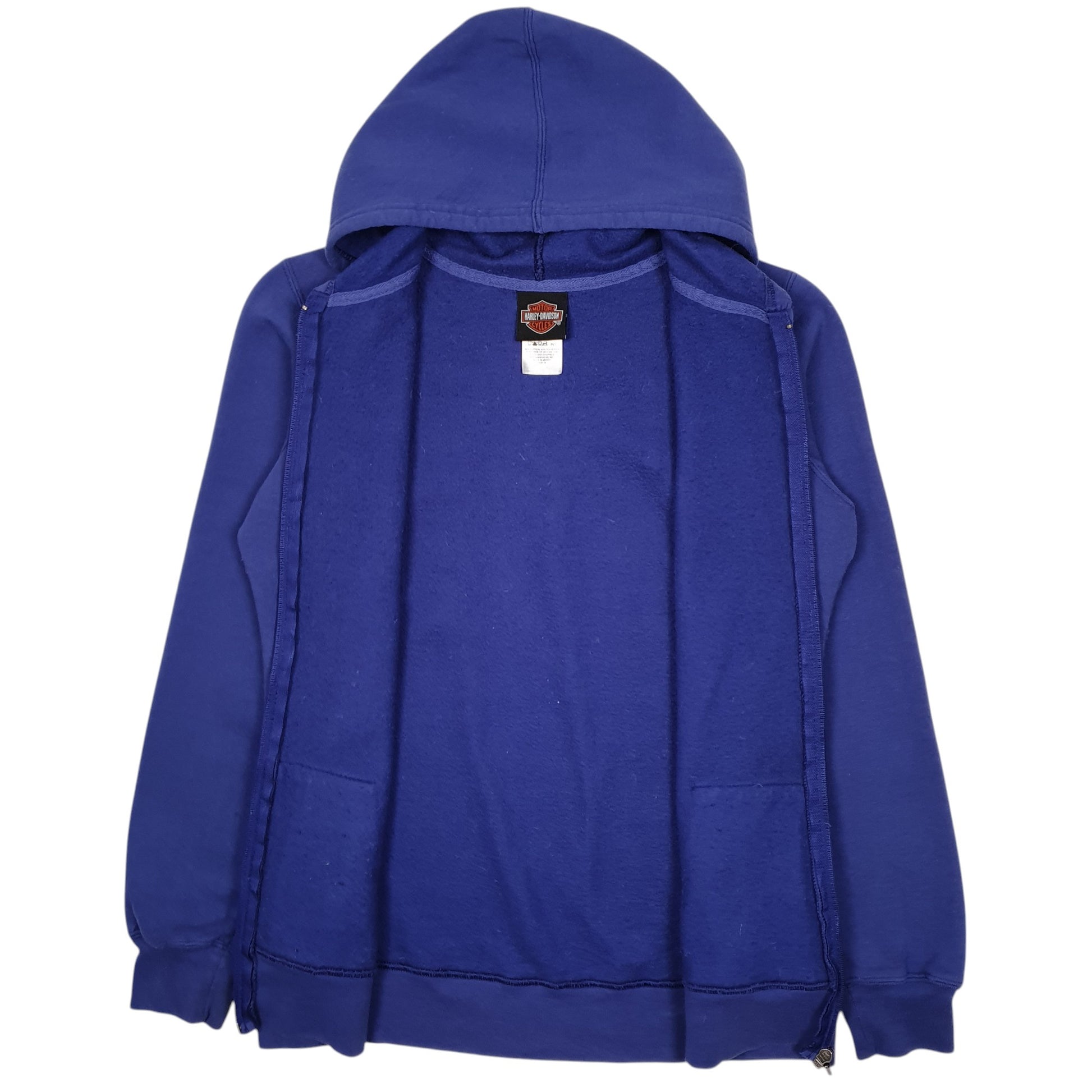 Womens Purple Harley Davidson Hoodie Motorcycles Full Zip Jumper