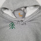Mens Grey Carhartt  Hoodie Jumper