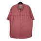 Mens Pink L.L.Bean  Short Sleeve Shirt